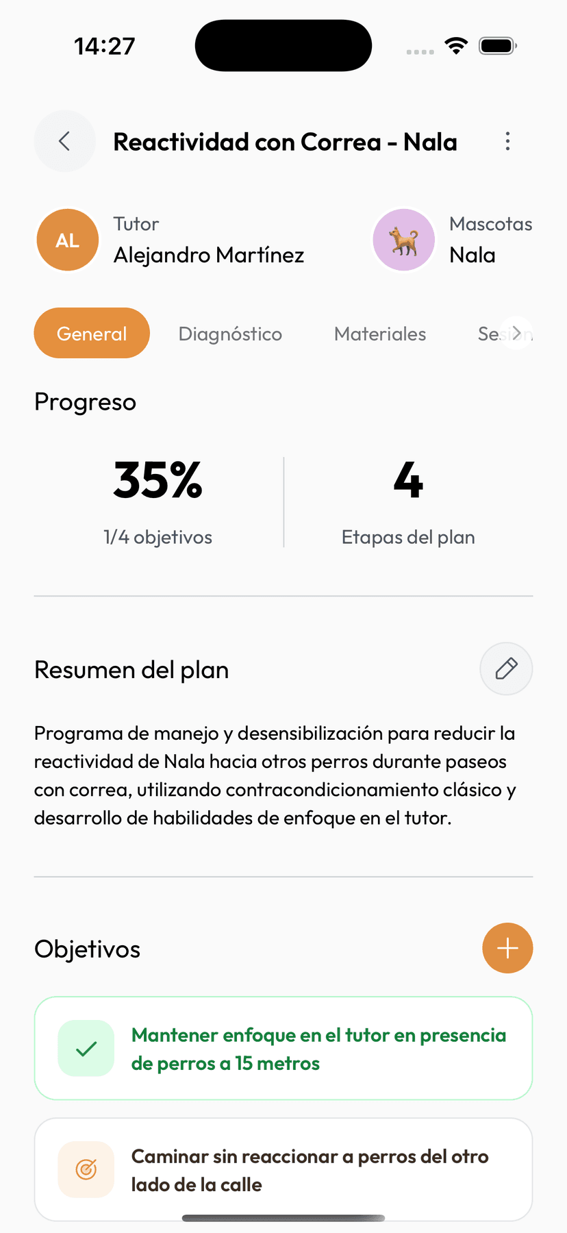 Acompaña el plan en la app